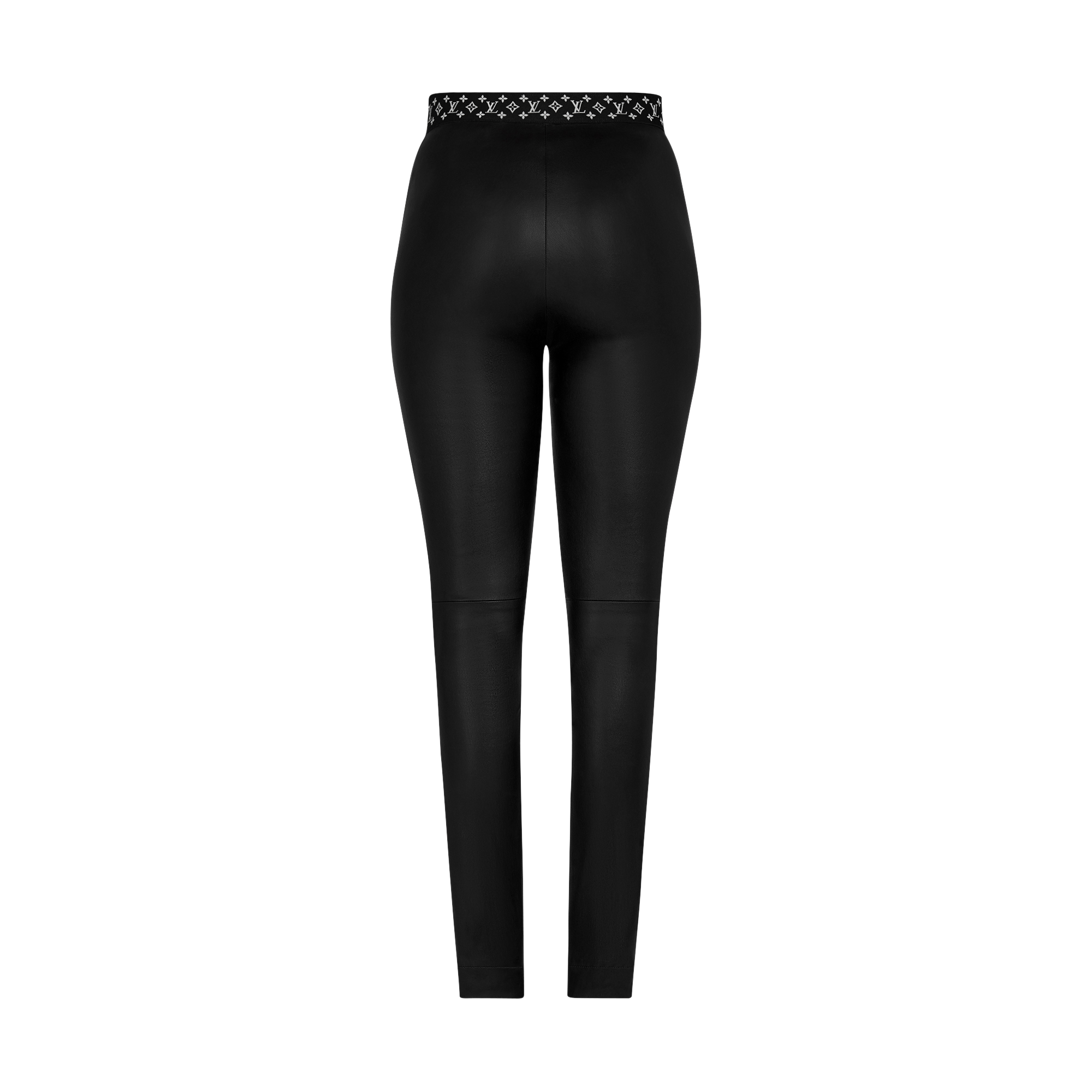 Contrast Accent Leather Leggings Ready To Wear Louis Vuitton